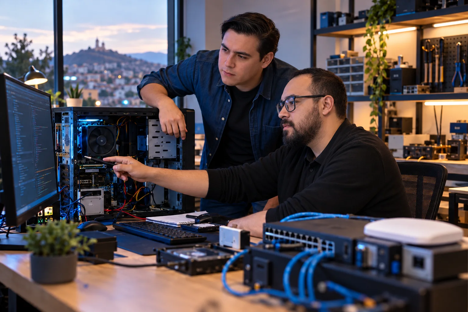 Equipo de Segovia Tech trabajando en soluciones tecnológicas